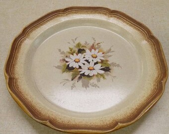 Mikasa Whole Wheat Loves Me Stoneware 11 inch Dinner/Chop Plate E 8018 Made in Japan Replacement Dish