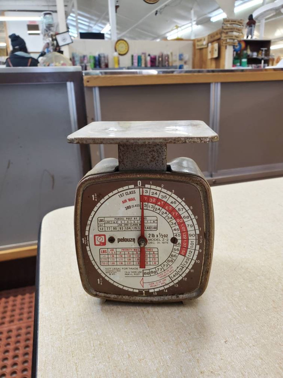Rustic Pelouze Postal Scale 2 Pound and 1/2 Ounce Model Etsy