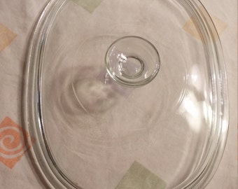 Collectible Glass Oval Pyrex Replacement Lid F120