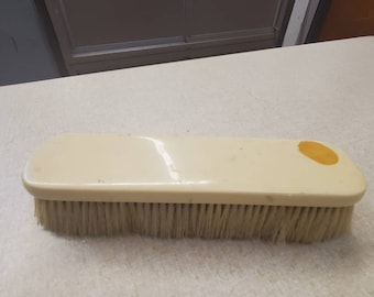 Vintage Celluloid Yellow,  Grooming Brush, Vanity  Bakelite, Home Decor, Wedding Gift