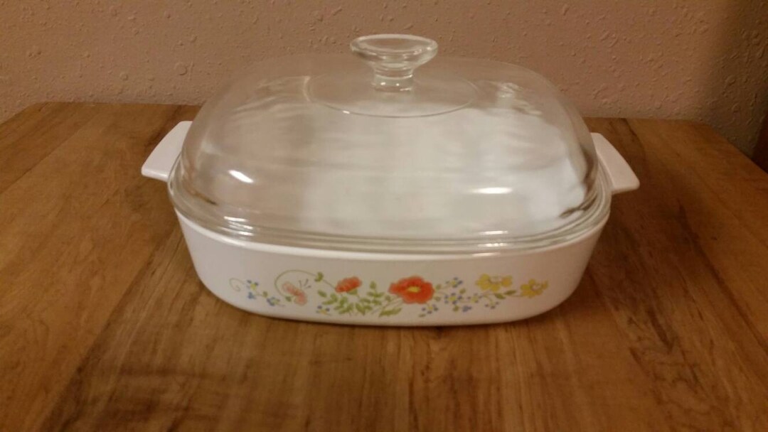 ヴィンテージ キッチン コーニングウェア ワイルドフラワー デザイン