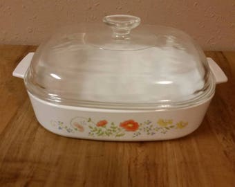 ヴィンテージ キッチン コーニングウェア ワイルドフラワー デザイン