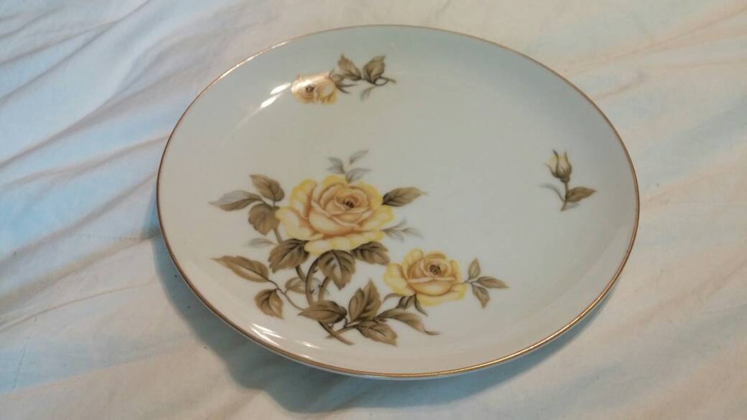 Harmony House Yellow Rose 7.75 Inch Salad/dessert Plate Etsy