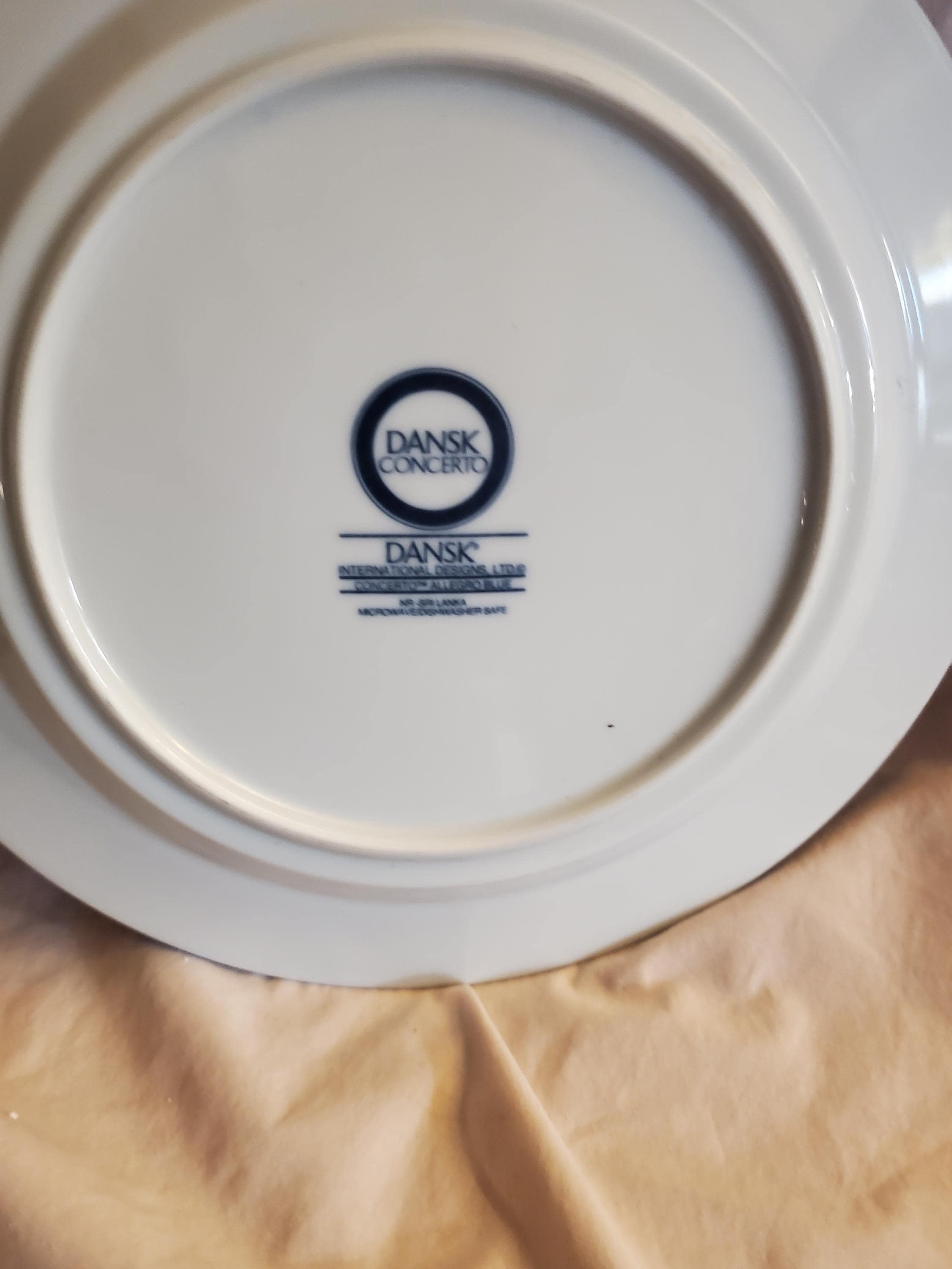 Dansk Concerto, Allegro Blue, 10.76 Inch Dinner or Chop Plate Made