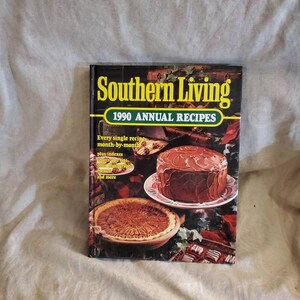 Southern Living, 1990 Recettes annuelles, Livre de cuisine, Livre relié pour la planification des repas/Cuisine/Pâtisserie