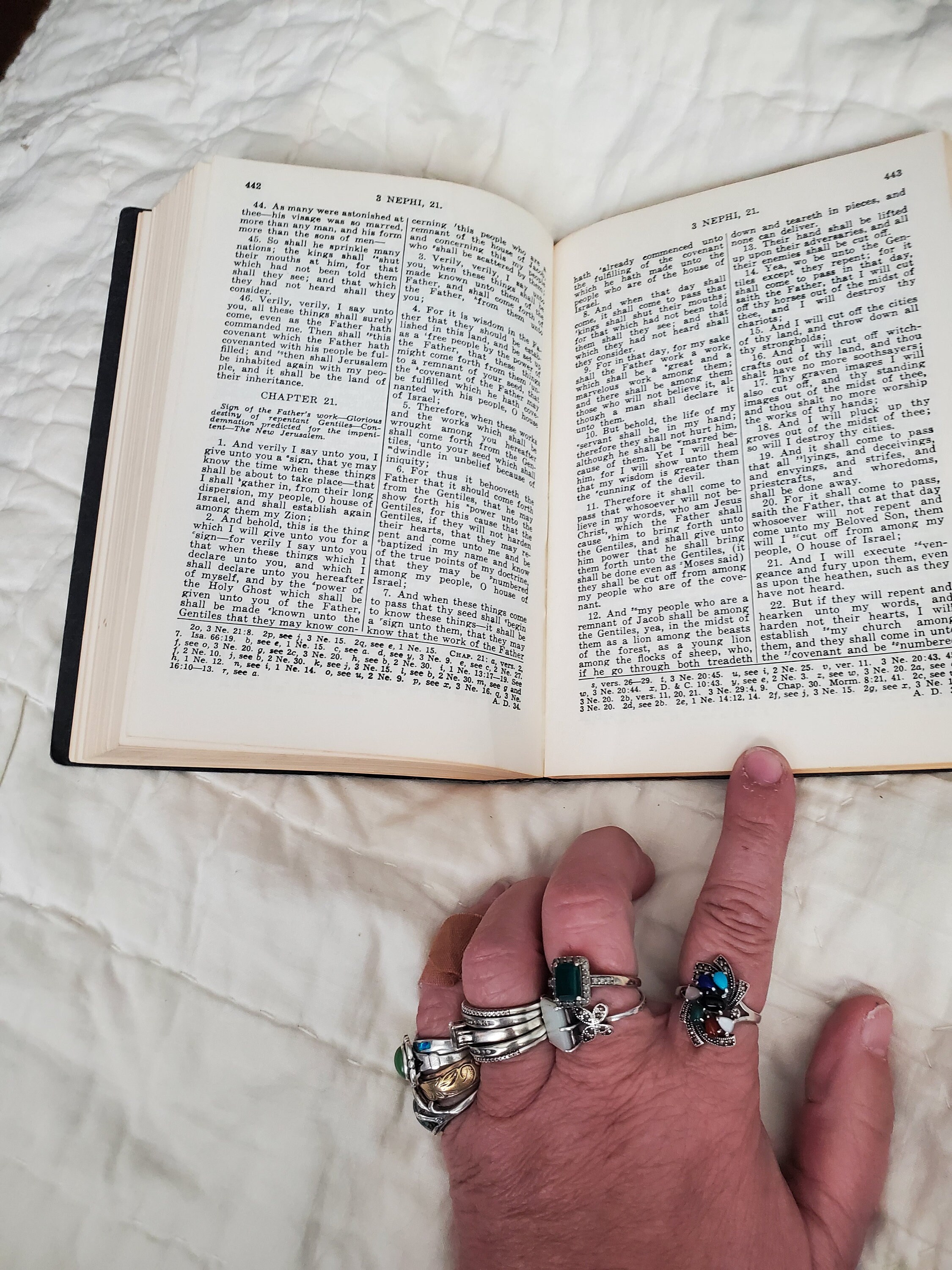 1950 Collectible Shabby Chic Book of Mormon Religious Book, Mid