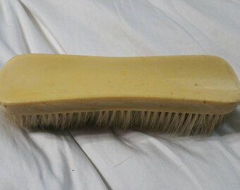 Vintage Celluloid Yellow,  Grooming Brush, Vanity  Bakelite, Home Decor, Wedding Gift