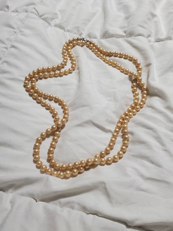 2 Pieces Simple Fashion Geometric Circle Decorative Chain Stitching Men's  Imitation Pearl Necklace Set