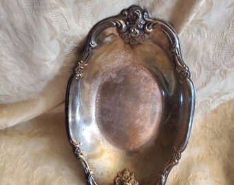 International Silver Company, 8.50 Inch Oval Serving Tray, Silver