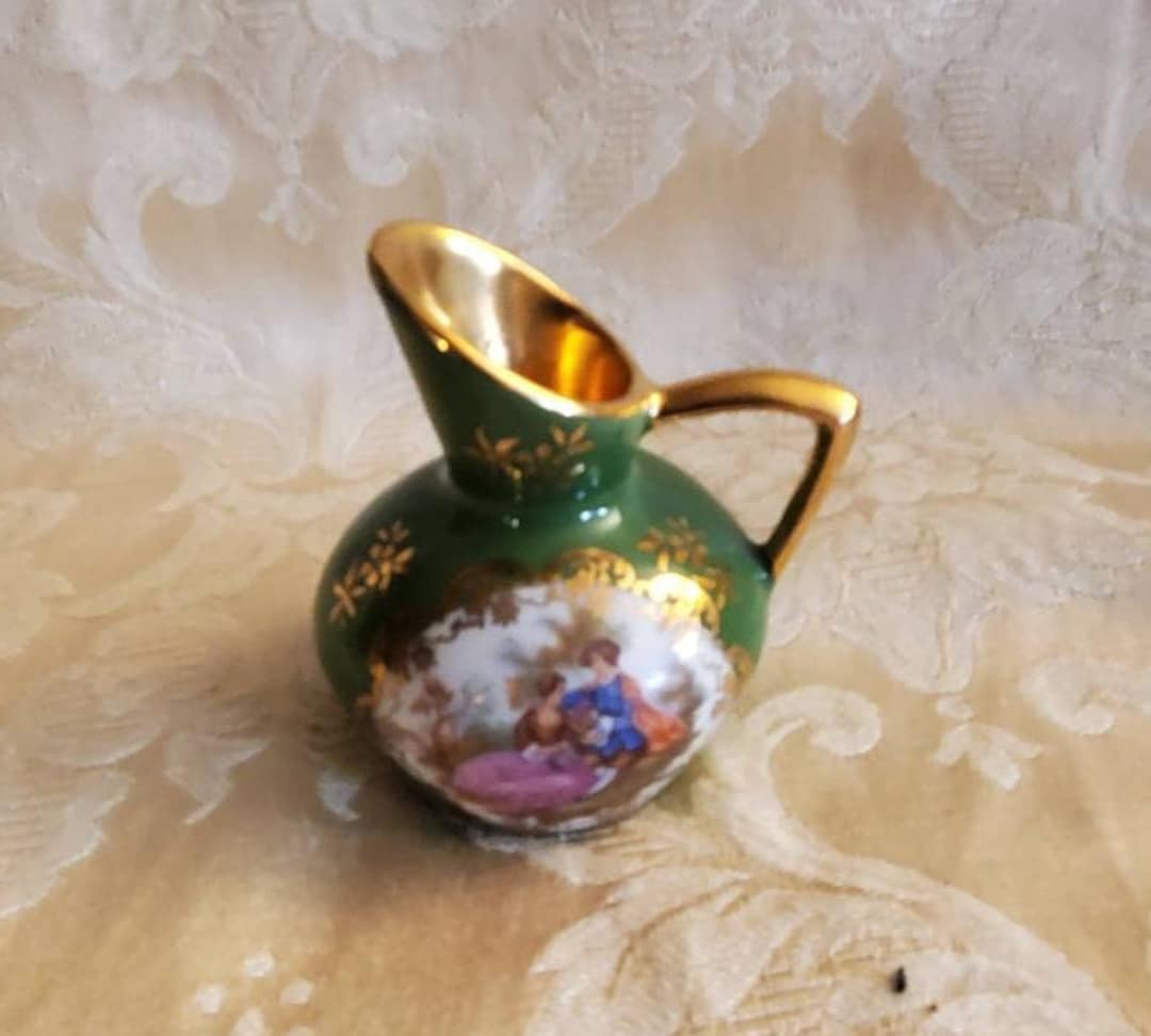 Vintage Fragonard Limoges La Reine France Miniature Vase or Etsy