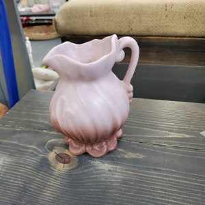 Weller Pottery, Mauve and Pink , Art Nouveau, Water Pitcher or Flower Vase, Urn Spout, Matte Finish, Antique Pottery