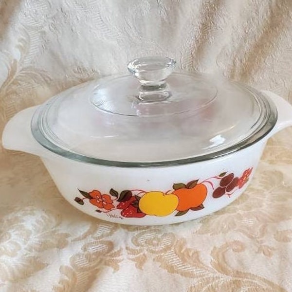 Clear Glasbake With Design Etsy