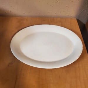 Shenango Ironstone 10.75 inch Solid White Oval Restaurant Ware Serving Dish, Anchor Hocking, Made in New Castle, PA, Everyday Dish