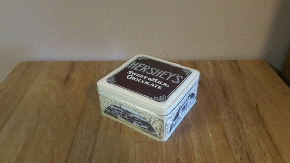 HERSHEY’S MILK ビンテージ 木箱 ウッドボックス レトロ Hershey's Sweet Milk Chocolate, Vintage Edition #1, Square Tin