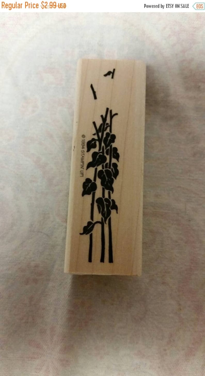 On Sale Stampin Up Floral Vine Border Rubber Stamp for Scrapbooking or Card Making Crafting Tool