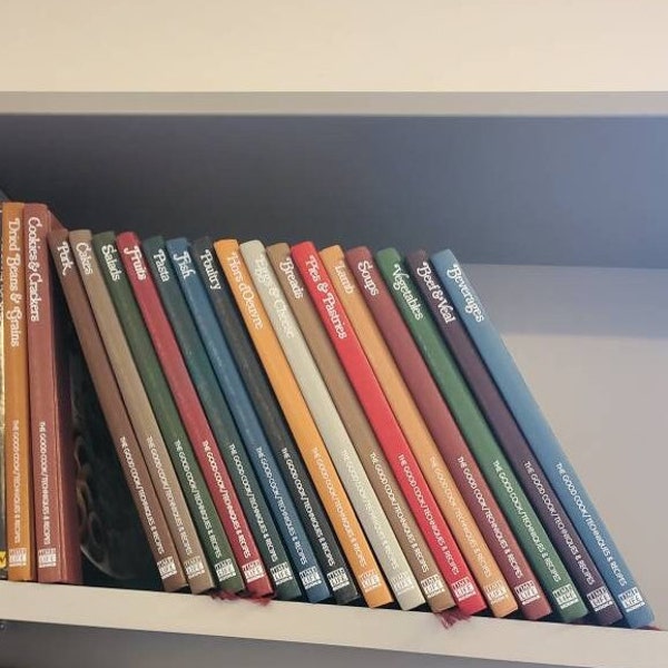Usado, Libros Time Life, El Buen Cocinero, Técnicas y Recetas, Libro de Cocina de Tapa Dura, Libro de Recetas e Historia de los Años 80, Varios Títulos