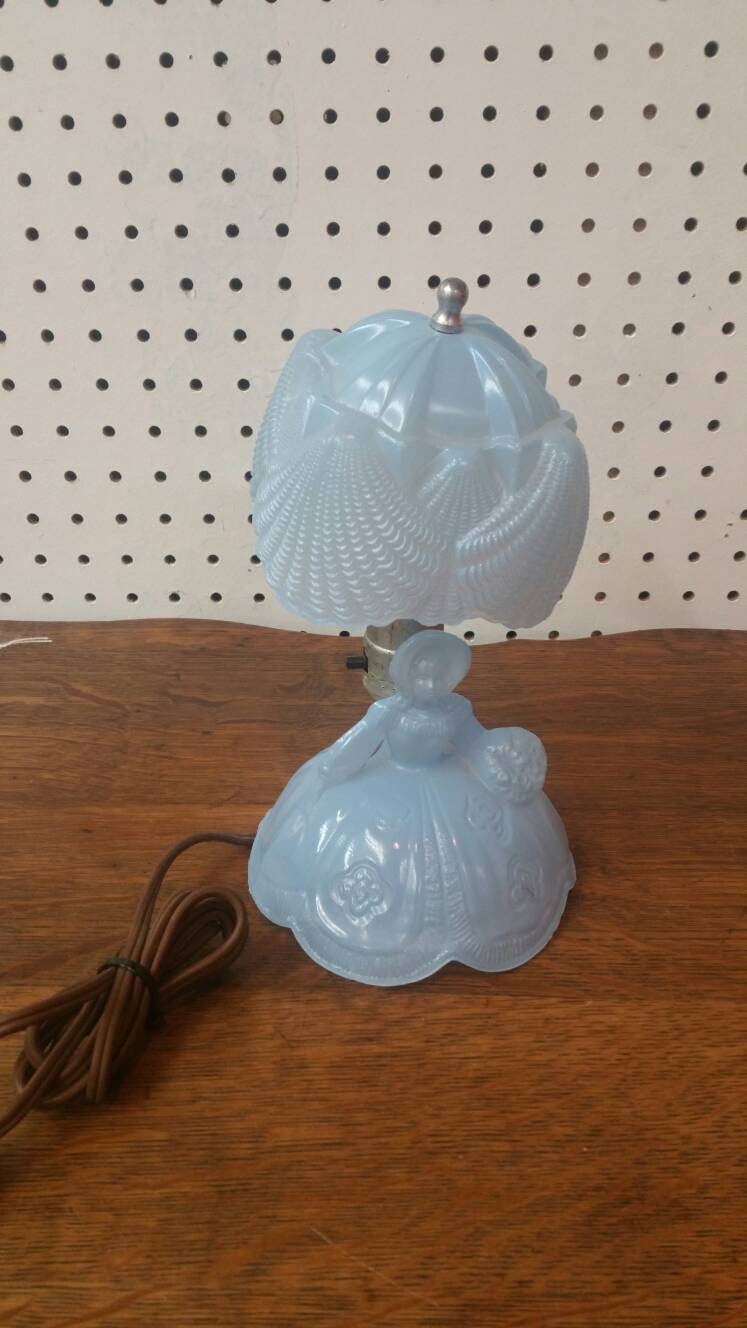 Working , Delphite Blue Vintage 1930's - 1940's Southern Belle