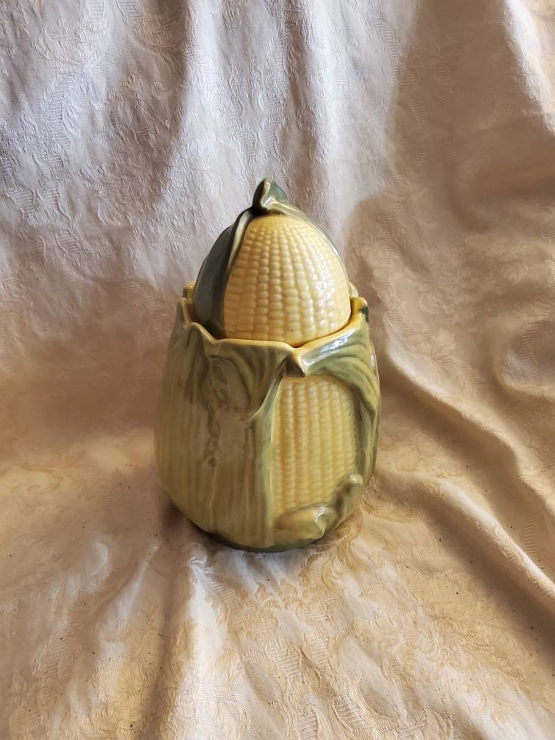 Rare Find Shawnee Pottery Corn King Cookie Jar With Lid Mid Etsy