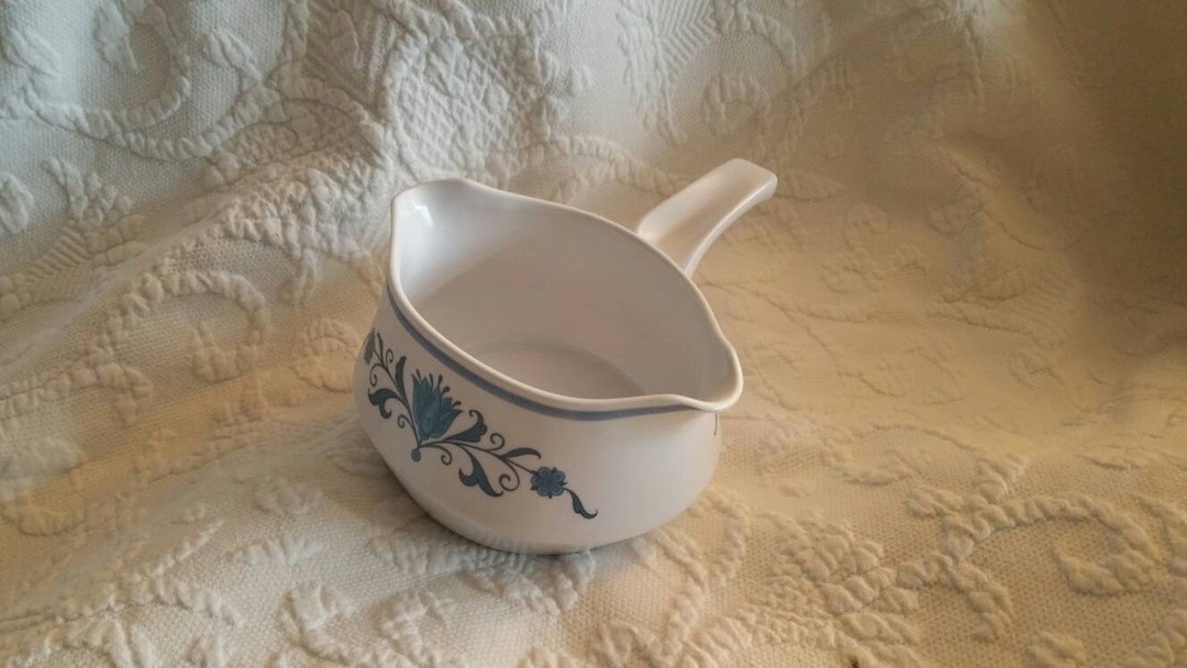 1960's Kitchen Blue Haven, Gravy Boat With Handle, Noritake Progression