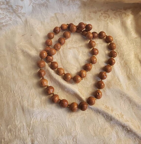 Metal Free 36 Inch Necklace Lacquered Wooden Beads Costume Jewelry Solid Colors Fashion Accessory Clasp Free Seed Bead Etsy Australia