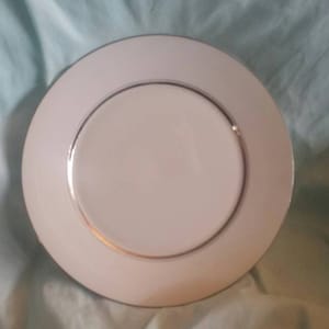 Oxford Bone China, 10.60 inch Dinner or Chop Plate, Lexington Pattern, Made in USA