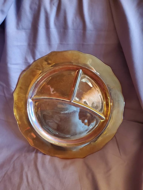 Glass Divided Dinner Plates