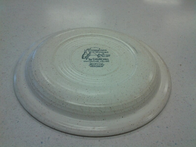 On Sale Churchill Homespun Stonecast 10 inch Dinner Plate Made in England with Country Scene