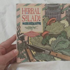 On Sale Herbal Salads by Ruth Bass Cookbook Recipe Guide Hardback Book