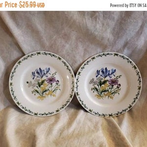 Details about   Floral Garden Geranium 7.5" DESSERT BREAD PLATE Thomson Pottery China 