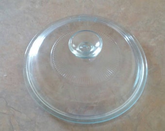 Round Pyrex Glass 7.65 inch Lid for Casserole Dishes or Crock Pots