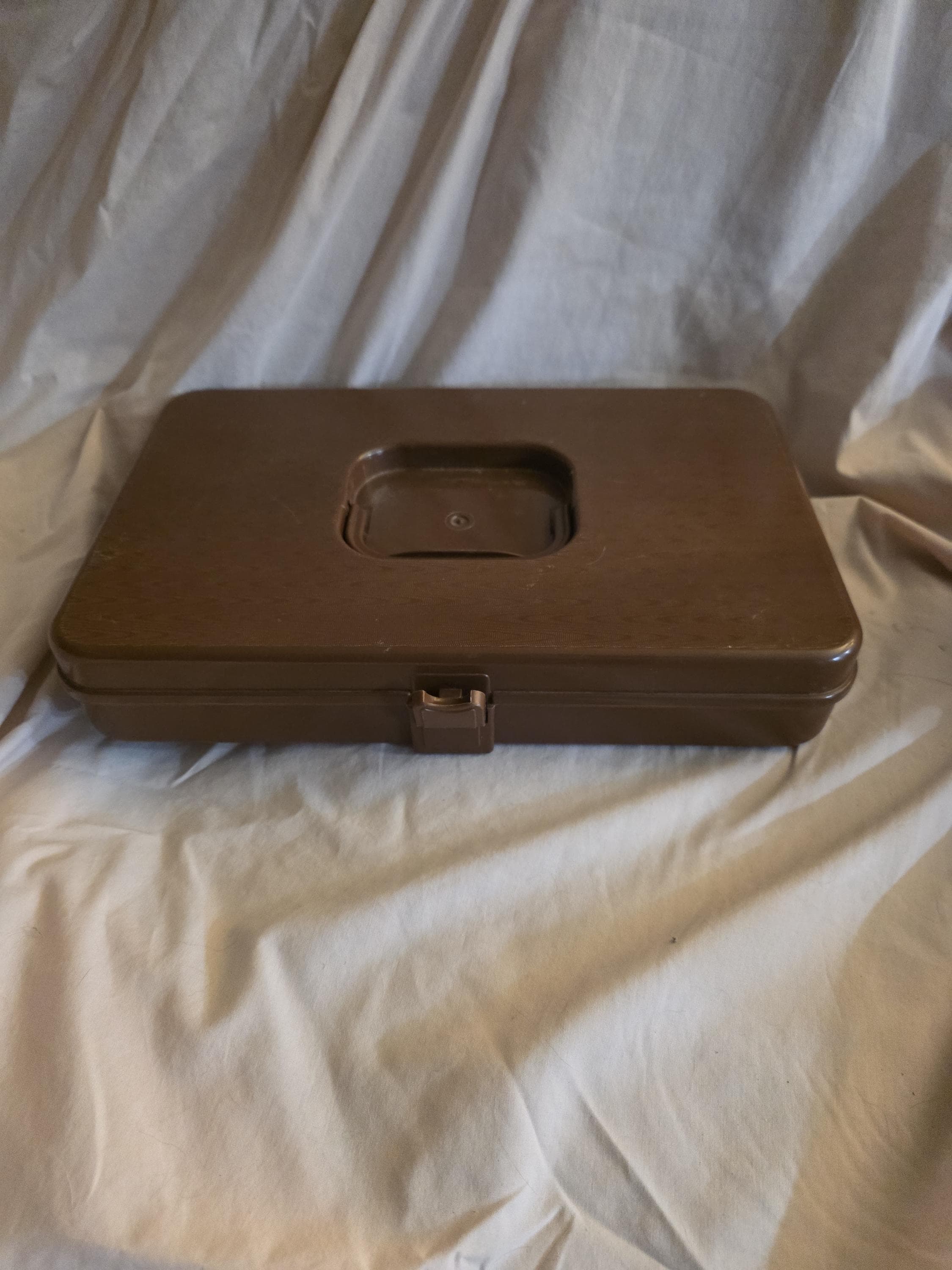 【新品未使用】Age Factory BOX Wilson Manufacturing, Chocolate Brown, Thread Storage Box, Vintage