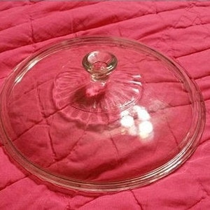 Tampa de substituição de vidro transparente redondo de 8,75 polegadas ou tampa de panela elétrica com design em relevo