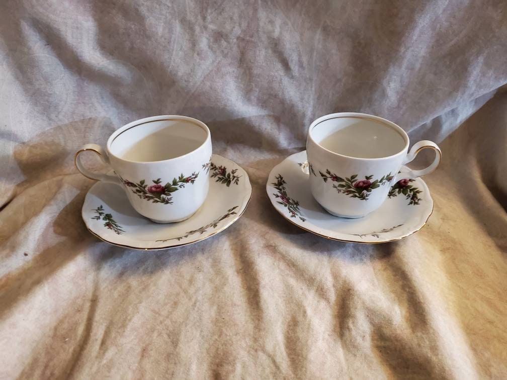 Traditions Fine China, Johann Haviland Moss Rose, Set of 2, 8