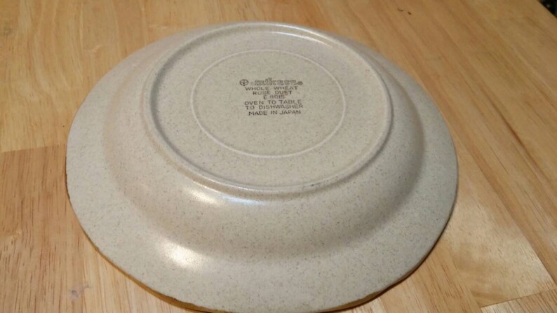 On Sale Mikasa Whole Wheat Rose Duet Stoneware 10.75 inch ChopDinner Plate E 8018 Made in Japan Replacement Dish