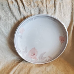 Rare Find, Keltcraft by Noritake, Misty Isle, Eternal Blush Design, 12 inch Chop Plate or Serving Platter, Replacement Dish,  Pastel Bands