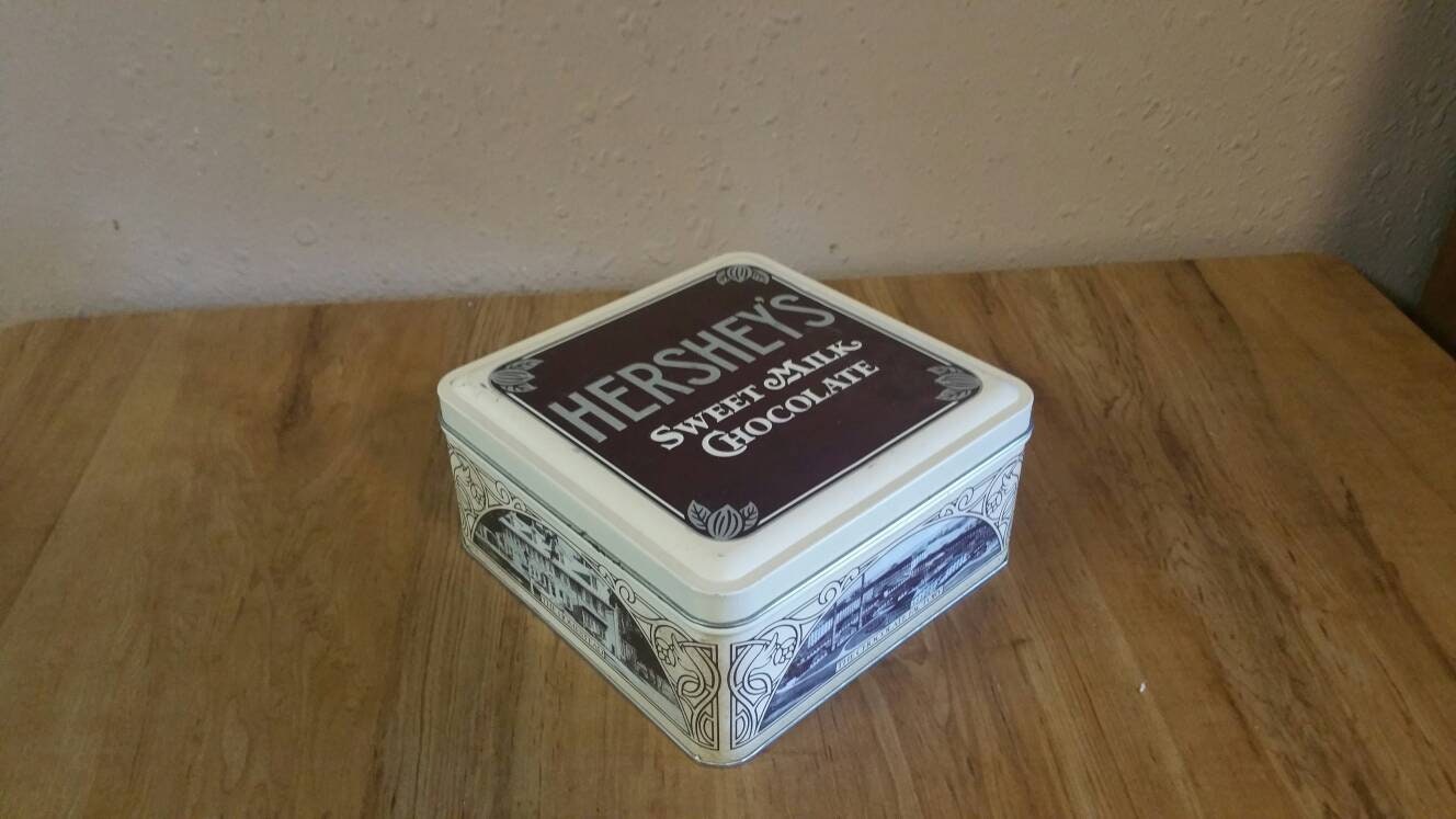 Hershey's Sweet Milk Chocolate, Vintage Edition #1, Square Tin
