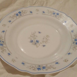 On Sale Arcopal Made in France Blue Flower 9 inch Serving Bowl Decorative Home Collectible Kitchen Replacement Dish