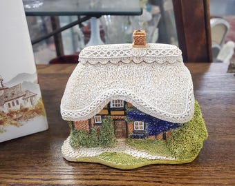 Lilliput Lane Style Church and A Churchyard Clock. It's Working