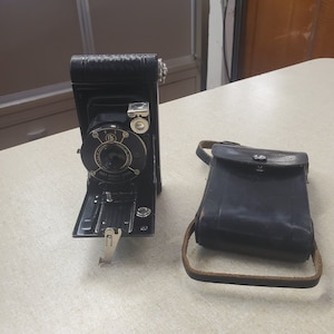 Antique 1925, Eastman Kodak Vest Pocket Camera with Original Case, Folding Camera, Camera Lovers