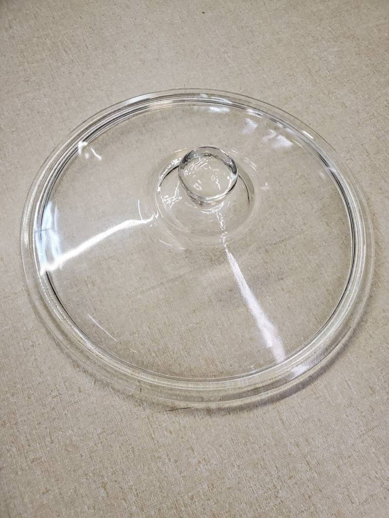 Clear Glass Rival Replacement 8.5 Inch Lid Vintage Kitchen 