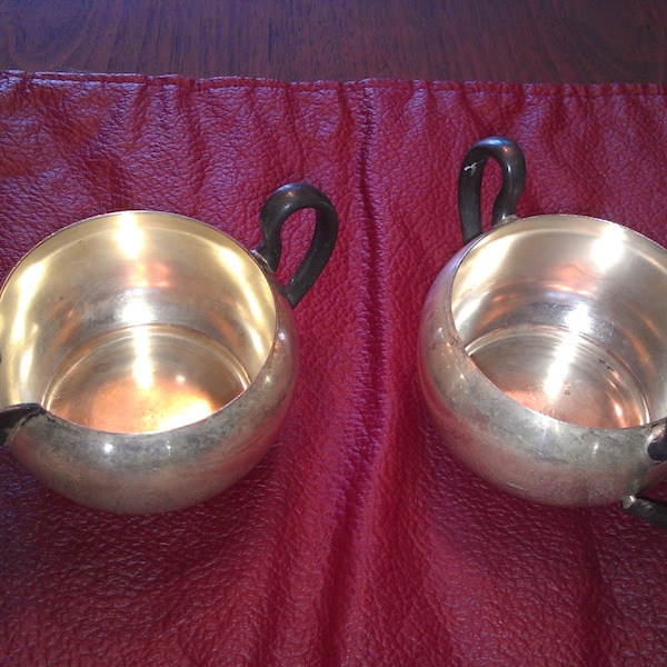 ASCO Silver Plated Cream and Sugar Set