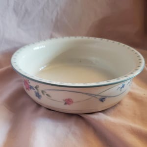 Lenox Chinastone Country Cottage Blossoms 6.25 inch Replacement Salad/Dessert/Soup Bowl Collectible China, Made in USA