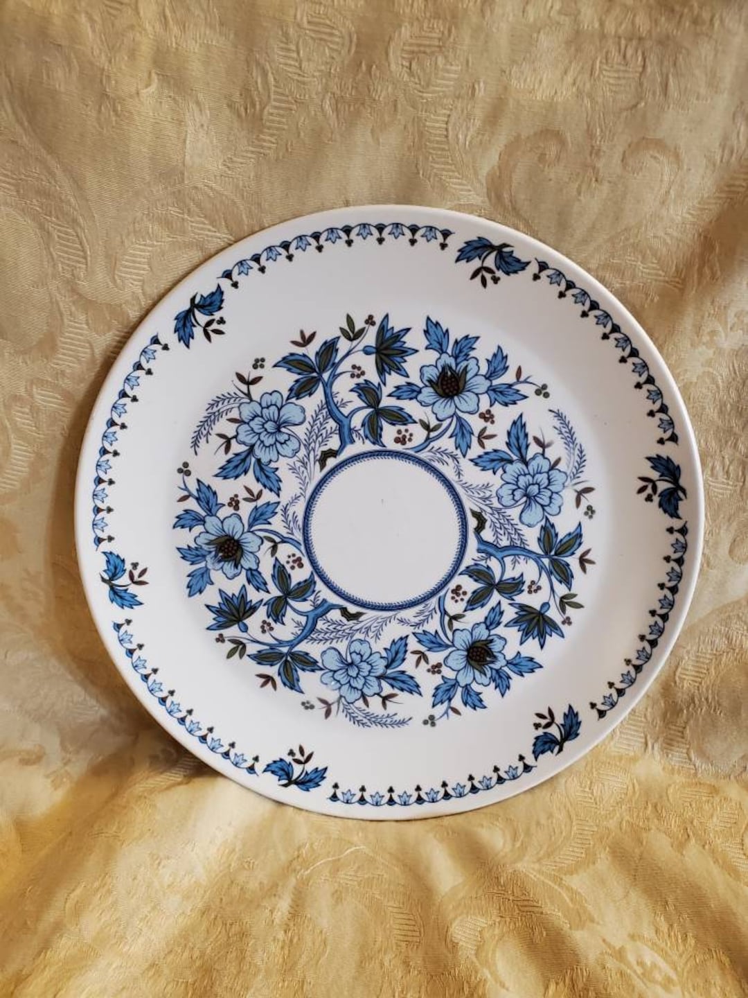 【極美品】Noritake MOONLIGHT 中皿 6枚セット ブルー 金彩 Noritake Progression China, Blue Moon Pattern, 10.40 Inch Dinner