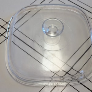 Pyrex Glass A 12 C Large Square Domed Clear Cooking Lid Replacement Cover