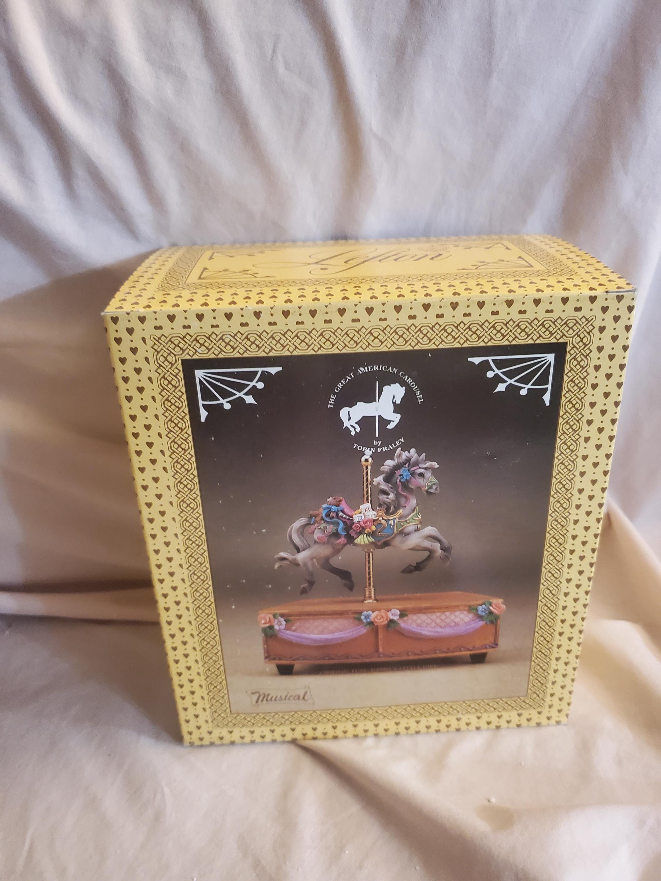 1988年ヴィンテージ オルゴール カルーセルコレクション 木馬 ④