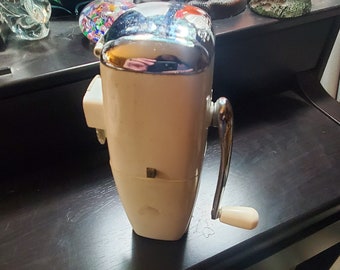 1930s Sunbeam, Ice O Mat, Ice Crusher, Kitchen Tool or Appliance with Bowl ,Home Decor
