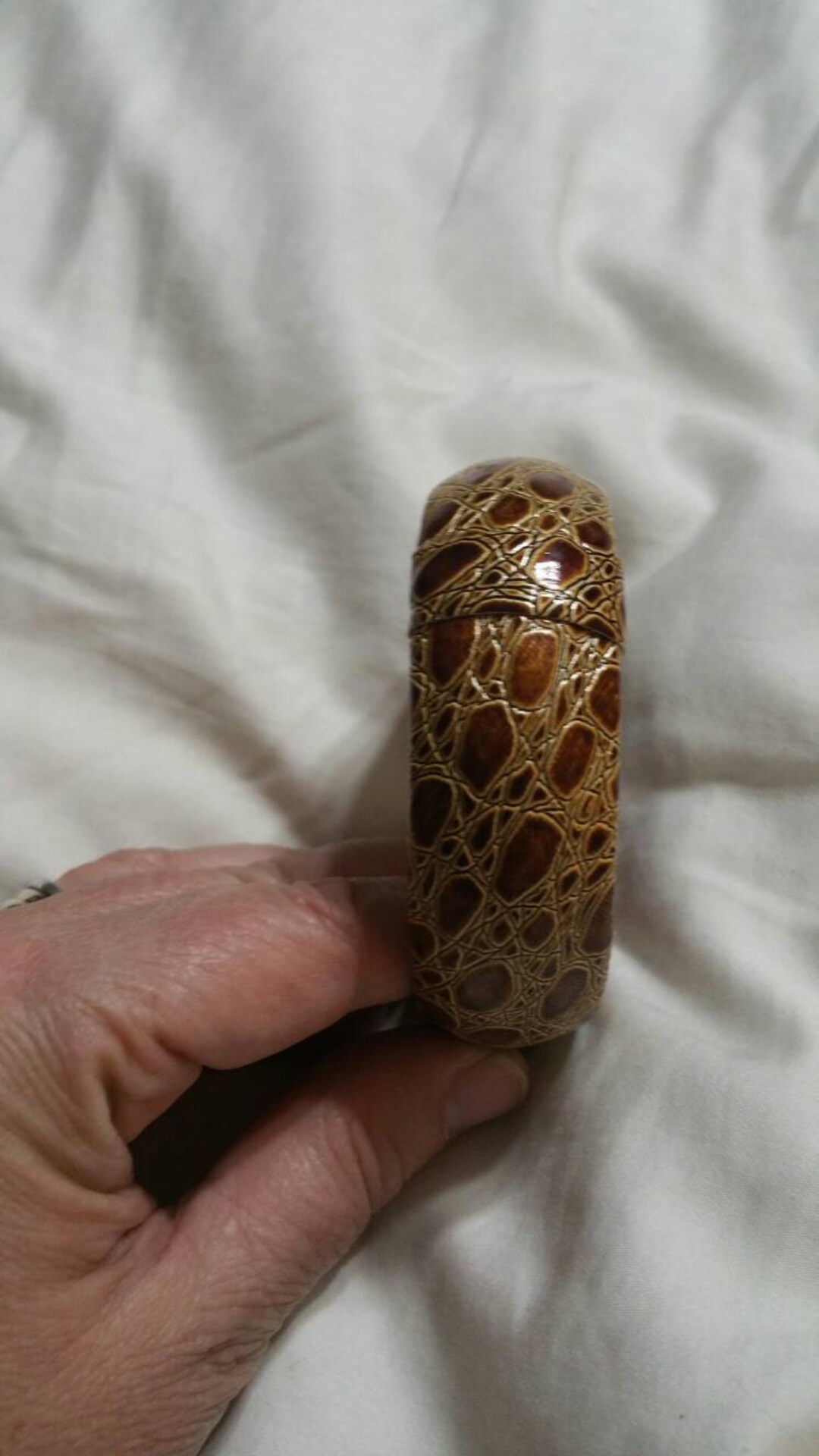 Animal Skin Pattern, Vinyl Wrapped, Bangle Bracelet Costume Jewelry ...