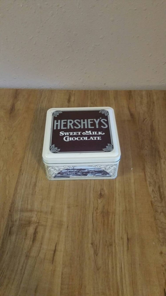 HERSHEY’S MILK ビンテージ 木箱 ウッドボックス レトロ Hershey's Sweet Milk Chocolate, Vintage Edition #1, Square Tin