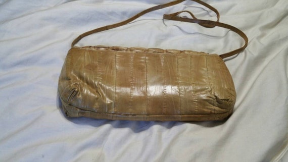 Taupe or Tan, Vintage  Alligator Skin Shoulder Ba… - image 3