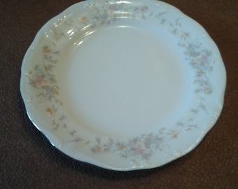 Collectible China Johann Haviland Bavarian 6.25 inch Salad/Dessert Plate Pink Floral Design